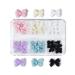 EAJORN 30 Resin Bowknots Art Decorations 3D Bows Ornaments for Jewelry Gel Manicure Accessories