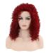 Hairpieces Female Wig Small Volume Fashion Natural Realistic High Temperature Silk Hair Cap Heat Resistant Character Party 50cm Brown Red