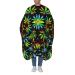 55x66 Inch Adult Barber Cape Tie-Dye-Pot-Leaf-Weeds Adult Haircut Cape With Snap Closure