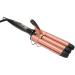 LCD Hair Curling Iron - 3 Barrel PTC Rapid Heating & 360 Rotatable for Home & Salon (US Plug 100-240V - Buy Online on GoSupps.com
