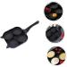 Zerodeko 3 Pcs Frying Pan Omelet Pans Egg Skillet Barbeque Grill Accessories Four- Hole Egg Pan Non Stick Fry Pan Egg Cooking Pot BBQ Accessories for Grill Aluminum Alloy Mini Supplies 38X21X2CMx3pcs Blackx3pcs - Buy Online on GoSupps.com