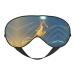 SSIMOO Jumping Musical Notes Print Double-Sided Eye Mask Soft and Light Blocking for Enhancing Sleep Quality Black