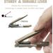 Premium Donruby Nail Clipper Set - 15mm Wide Easy Press Lever, Curved Blade, Nail File - Ideal for Men, Women, Seniors - Nickel Color - Buy Online on GoSupps.com