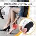 SQHT Heel Grip Liners Insert - Prevent Blisters with Self-Adhesive Cushion Pads 3 Pair (Black) - Buy Online on GoSupps.com