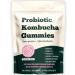 Glo Vous Probiotic Kombucha Gummies 60 Gummies with Prebiotics Postbiotics & Fiber Includes Slippery Elm Dandelion Root & MCT Oil Supports Digestive Health Bloating Relief & Gut Support