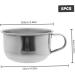 Buy 5-Piece Stainless Steel Shaving Bowl Set | Durable Shaving Mug for Home & Barbershop | International Shipping Available - Buy Online on GoSupps.com