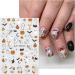Halloween Nail Stickers 12 Sheets Self-Adhesive Nail Decal Ghosts Pumpkin Star Nail Art Decoration Design Supplies - Buy Online on GoSupps.com