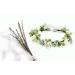 Green Leaf Crown for Bridal Hair Accessories - Bohemian Floral Headband for Wedding, Birthday, Party - Buy Online on GoSupps.com