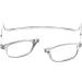 TBOC Pack: Reading Glasses for Men & Women - +2.00 Diopter Magnetic Closure Foldable 2 Units Transparent & Black - Ideal for Presbyopia Aid - Buy Online on GoSupps.com