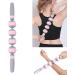 Verdant Touch Pink Body Massage Roller | Muscle Relief & Yoga Stick | Ultimate Relaxation Tool for Fatigue - Buy Online on GoSupps.com