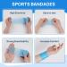 JBM 3 Pieces Foam Athletic Tape | Pre Wrap Sports Tape for Ankle Wrists & Knees | 2.4 Inches x 22 Yards | Black Pink Blue - Buy Online on GoSupps.com