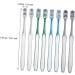 Minkissy Travel Toothbrush Set - 8 Portable Bristle Brushes for Men | Lightweight Hard Plastic Perfect for Camping & Household Use - Buy Online on GoSupps.com