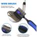 THIODOON 2 Pack Golf Club Brushes & Groove Cleaner - Magnetic Keychain, Oversized Brush Head, Retractable Spike, Non-Slip Handle, Comfortable Grip - Black & Blue (Straight Handle) - Buy Online on GoSupps.com