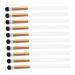 Baluue 10pcs Makeup Brush Make up Eyeshadow Brush Eye Makeup Tool Concealer Brush White Wooden Handle