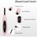 Heated Eyelash Curler Electric Eyelash Curler USB Rechargeable 3 Temperature Settings with Eyelash Comb & Eyebrow Brush Natural Long-Lasting Eyelashes Heated Lash Curler for Eye Beauty Makeup-Pink - Buy Online on GoSupps.com
