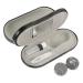 Hapinary 1 set of glasses case with double usage purpose lens tank travel box suitcase kit contact bag in travel size glasses case with two glasses travel metal travel bag portable as shown 3 15.8x7.4cm