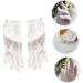 DOITOOL 1 Pair Grooming Gloves Moisturizing Mittens Knit Mittens Multi-Function Moisturizing Gloves Mittens Kids Hand Nighttime Gloves Jewelry Silk Sun Protection White - Buy Online on GoSupps.com