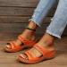 Perfectchose Leather Orthopedic Arch Support Wedge Sandals - Brown 36 | Diabetic & Orthopedic Walking Sandals for Women - Perfectchose.com - Buy Online on GoSupps.com