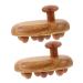 Hapinary 2 pieces massage brush handheld wide ridge wooden ridge small comb massager combs for wooden comb for massage comb wooden massage tool wood massage tools scalp