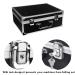 Yuelong Black Tattoo Case - Aluminum Makeup Carry Box with Sponge | Double Lock Key Storage Case for Tattoo & Makeup - 12.6x9.5x5.1 Inch - Buy Online on GoSupps.com