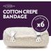 Cotton Crepe Bandages 10cm x 4.5m - Pack of 6 | High-Quality Medical Elastic Wraps - Buy Online on GoSupps.com