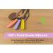 Tilcare Chew Chew Pencil Sensory Necklace Set - Silicone Chewy Toys for Kids & Adults with Autism - Peach/Yellow/Pink Chewing Pendant - Buy Online on GoSupps.com