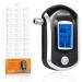 LAMJAD Breathalyzer,with 31 Mouthpieces, Professional Tester with Digital LCD Display Screen, Police Grade High Accuracy (AT6000)