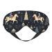 BREAUX House Deer Tree Christmas Print Double Sided Eye Mask Blackout Eye Mask All Night Sleep Eye Mask for Women Men