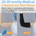 Normers 20-30 mmHg Medical Compression Arm Sleeve - Full Arm Support for Lymphedema, Arthritis, Swelling - Black Large - Men & Women - Buy Online on GoSupps.com