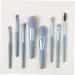 Baluue 8pcs Makeup Brush for Woman Mini Makeup Brushes Eyeshadow Makeup Brushes Facial Kit Wooden Blue 14x1x1cm Blue - Buy Online on GoSupps.com