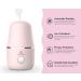 ROSA RUGOSA Menstrual Cup Steamer Kit - 2 Reusable Cups, Portable Wash Kit, High Temperature, Pink - Ideal for Women Travel - Buy Online on GoSupps.com