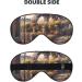 Soft Paris Eiffel Tower Printed Eye Mask - Adjustable Breathable Light Blocking Double-Sided Sleep Mask - Buy Online on GoSupps.com