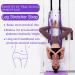 Leg Stretcher Strap with Door Anchor - Purple | Flexibility Trainer for Gymnastics, Dance & Yoga - Buy Online on GoSupps.com