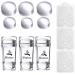Biutee Clear Jelly Nail Art Stamper Set Dual head 12 Pcs Set Silicone Heads 3 Scraper Manicure Nail Art Tool 12 Piece Set