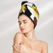 Buy Cow Print Sunflower Microfiber Hair Towel - Soft Super Absorbent Quick Dry for All Hair Types - Ideal for Women - Buy Online on GoSupps.com