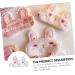 Healifty Bunny Ears Silk Eye Mask - Girl Stuffed Animals Sleeping Mask - Plush Material Blackout Eye Cover - Portable Fluffy Sleeping Mask - White 01 - Buy Online on GoSupps.com