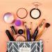 4 Pieces Cosmetic Bag Set | Small Canvas Makeup Organizer for Travel - Multi-functional Pouch for Lipstick Credit Cards & Keys - Buy Online on GoSupps.com
