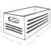 2 Pack Gray Bathroom Decor Box - Toilet Tank Basket Topper for Toilet Paper Storage - Wood Bathroom Baskets with Soft Linen Lining - Countertop Organizer - Buy Online on GoSupps.com