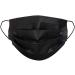 100 Pack Black Disposable Face Masks - Soft 3-Layer Earloop Mask - Individually Wrapped - Retail Packaging - Buy Online on GoSupps.com