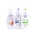 Dove Body Wash Variety Pack- Shea Butter with Warm Vanilla Deeply Nourishing and Cucumber & Green Tea - 16.9 Ounce / 500 Ml (Pack of 3) International Version