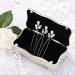 Barode Bridal Wedding Hair Pins Set of 3 - Water Drop & Leaf Rhinestone Headpieces in Silver for Women and Girls - Buy Online on GoSupps.com