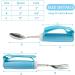 Silicone Aid Crockery - Fork & Spoon Set for Parkinson's & Disabled | Everyday Eating Accessories - Buy Online on GoSupps.com