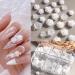 3D Nail Art Supplies Jewelry Pearls Mixed Camellia Nail Art Set Nail Glitter 5D Rose Round Pearl Rhinestones Caviar Beads Nails Charms Tips Accessories for Women Acrylic Nail Art Decorations - Buy Online on GoSupps.com