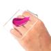 Handheld Makeup Mixing Palette Transparent Hand Tray for Mixing Foundation for Home Salon Professional