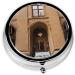 Beautiful Italy Printed Mini Round Pill Box - 3 Compartment Portable Pill Organizer for Travel Home & Office Use - Buy Online on GoSupps.com