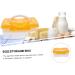 Egg Storage Box Plastic Tray Plastic Eggs Plastic Egg Holder Tray Egg Plate Travel Filling re-usable Orange 24X16.5X10CM - Buy Online on GoSupps.com