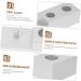 Frcolor Zinc Metal Stand - 3-Piece Razor & Shaving Brush Holder Compact Alloy Storage Box Stylish Silver Hanger for Barbers & Home Use - Buy Online on GoSupps.com