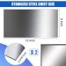 Stainless Steel Sheet Metal for Crafting - 2 Pcs 12 x 6 x 0.018 Inch - Buy Online on GoSupps.com
