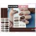 NAILDOKI Nail Stickers 6 Sheets x 14 Pieces Full Wraps Nail Polish Strips Self-Adhesive Gel Nail Art Decals for Women Girls B2-30 - Buy Online on GoSupps.com