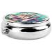Classical Castleround Pill Box - 3 Compartments Portable Organizer for Purse & Pocket | Travel-Friendly Pill Box - Buy Online on GoSupps.com